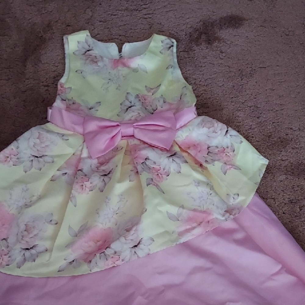 JCPenney Pink and Cream Sleeveless Sundress for Weddings